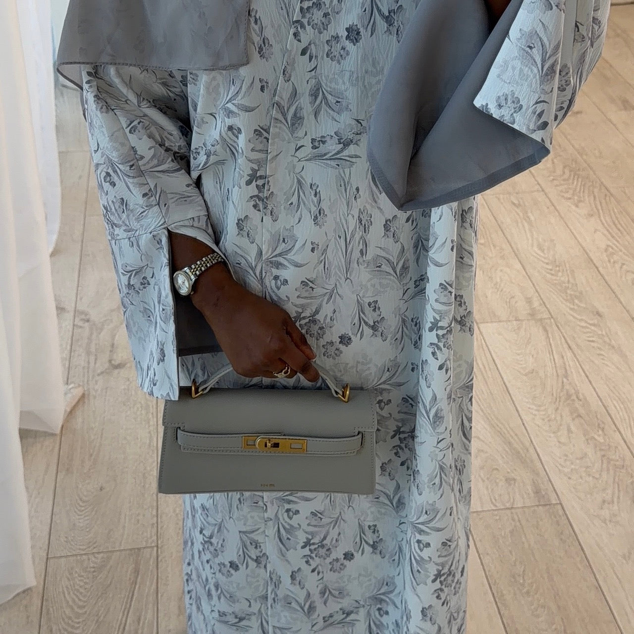 THE WILLOW FLORAL ABAYA SET