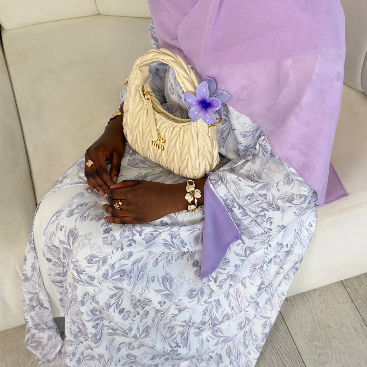 THE WISTERIA GARDEN ABAYA SET