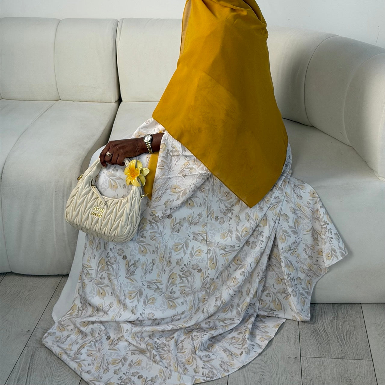 THE AMBER LILY ABAYA SET